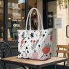 Cute Strawberry Print Tote Bag Fashion Daily Casual Shoulder Bag for Women Large Capacity Portable Handbag
