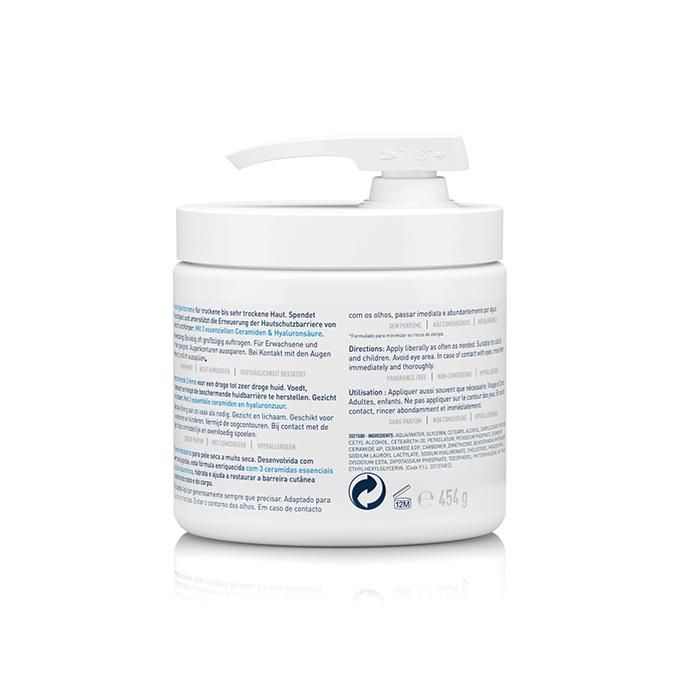 CeraVe Soins Baume Hydratant Visage Corps Pot Pompe 454g