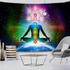 Meditation Seven Chakra Tapestry Indian Buddha Wall Decoration Mandala Tapestry Witchcraft Bohemian Hippie Home Decor Yoga Mat