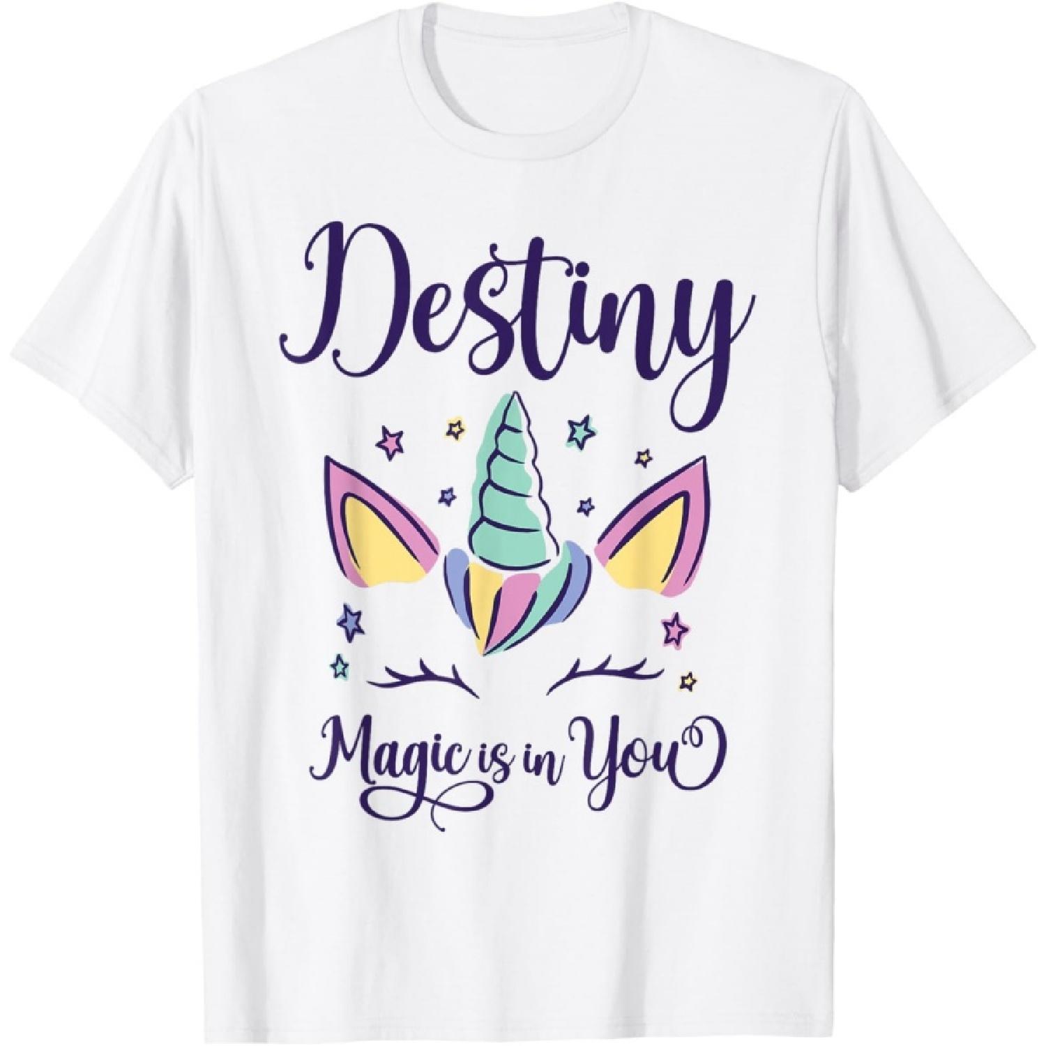 First Name Destiny Personalized I Love Destiny T-Shirt S