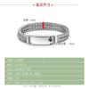Men'S Double Row Byzantine Bracelet Bronze Electroplated Micron Rhodium Gold Chopin Chain Jewelry