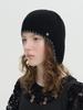 Beulaunhaes Stitch Point Ear Flap Beanie - Black
