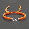 Handmade Adjustable Rope Bracelet Heart Bracelet Unisex Couple Gift