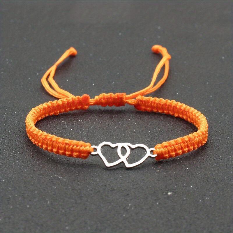 Handmade Adjustable Rope Bracelet Heart Bracelet Unisex Couple Gift