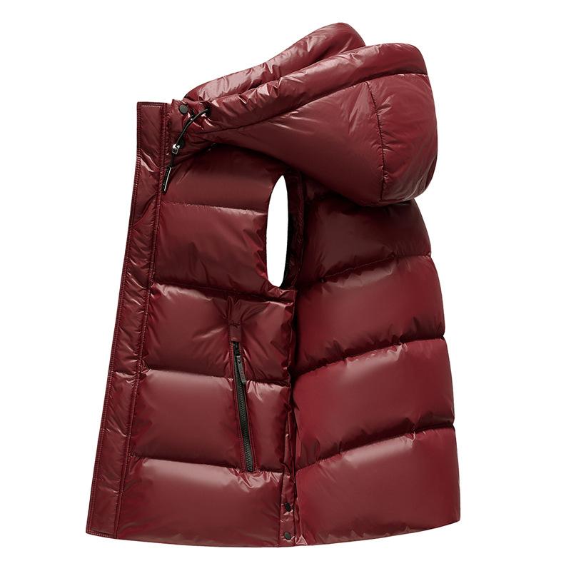 Autumn and Winter New Style Simple and Versatile Down Vest Men's Youth Fashion Warm Vest Trendy Down Vest
