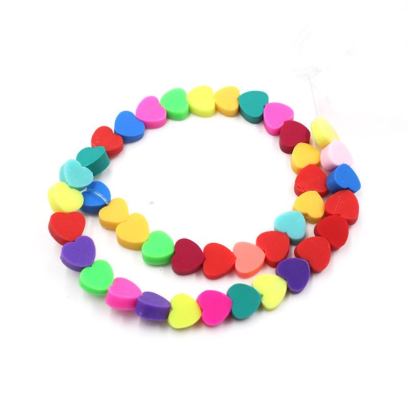 Soft Pottery Beads Beaded Handmade Materials Diy Jewelry Accessories Mobile Phone Chain Bead Separation Mixed Color Soft Pottery Loose Beads