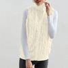 Women S Thick Fleece Sleeveless Vest Jacquard Autumn Winter Casual Top