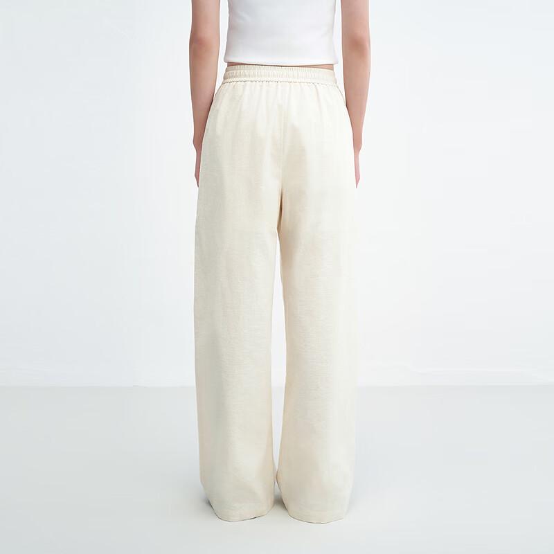 Ledin Women's Wide-Leg Cotton Linen Casual Pants