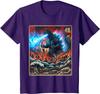 Kaiju Monster Japanese Anime Vangogh Painting Art Graphic Fashion Casual Funny Tshirt S6xl