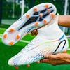 Overseas children's football shoes men's high-top adult student long nails artificial grass women's broken nails football shoes
