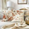 Fall Throw Pillow Covers Thankful Grateful Blessed Harvest Pumpkin Decorative Home Couch Sofa Living Room Bedroom Autumn Rustic