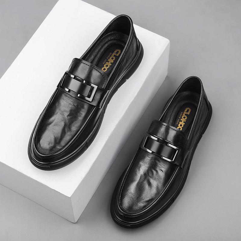 Fashion 2024 Spring New Man Shoes Genuine Leather Mens Moccasin Shoes Fashion Luxury Brand Loafer Shoes Men Luxury Male Casual Footwear