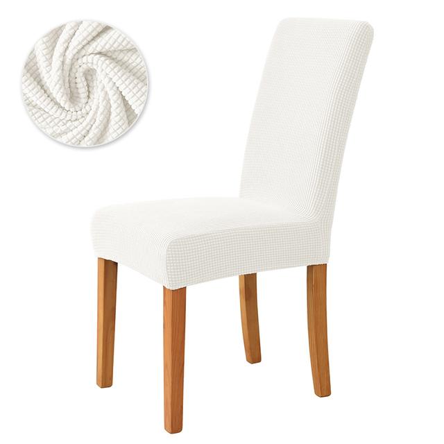 Polar Fleece Dining Chair Covers Stretch Removable Washable Chair Slipcover Big Elastic Chair Cover For Dining Room Home Decor