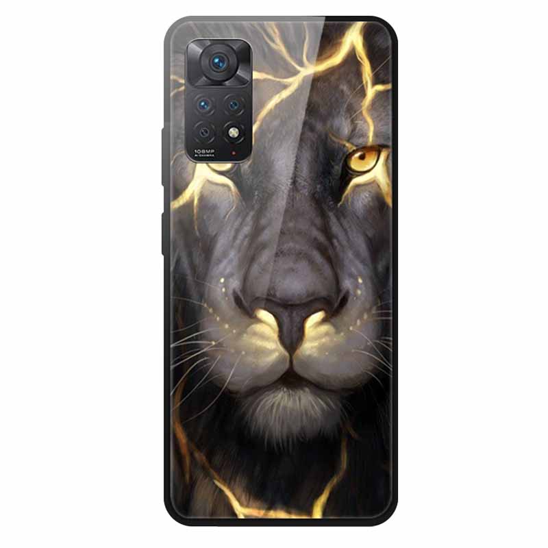 Tempered Glass Case For Xiaomi Redmi Note 12 Pro 4G Case Hard Glass Back Cover For Redmi Note 12 Pro 4G Phone Case Soft Bumper