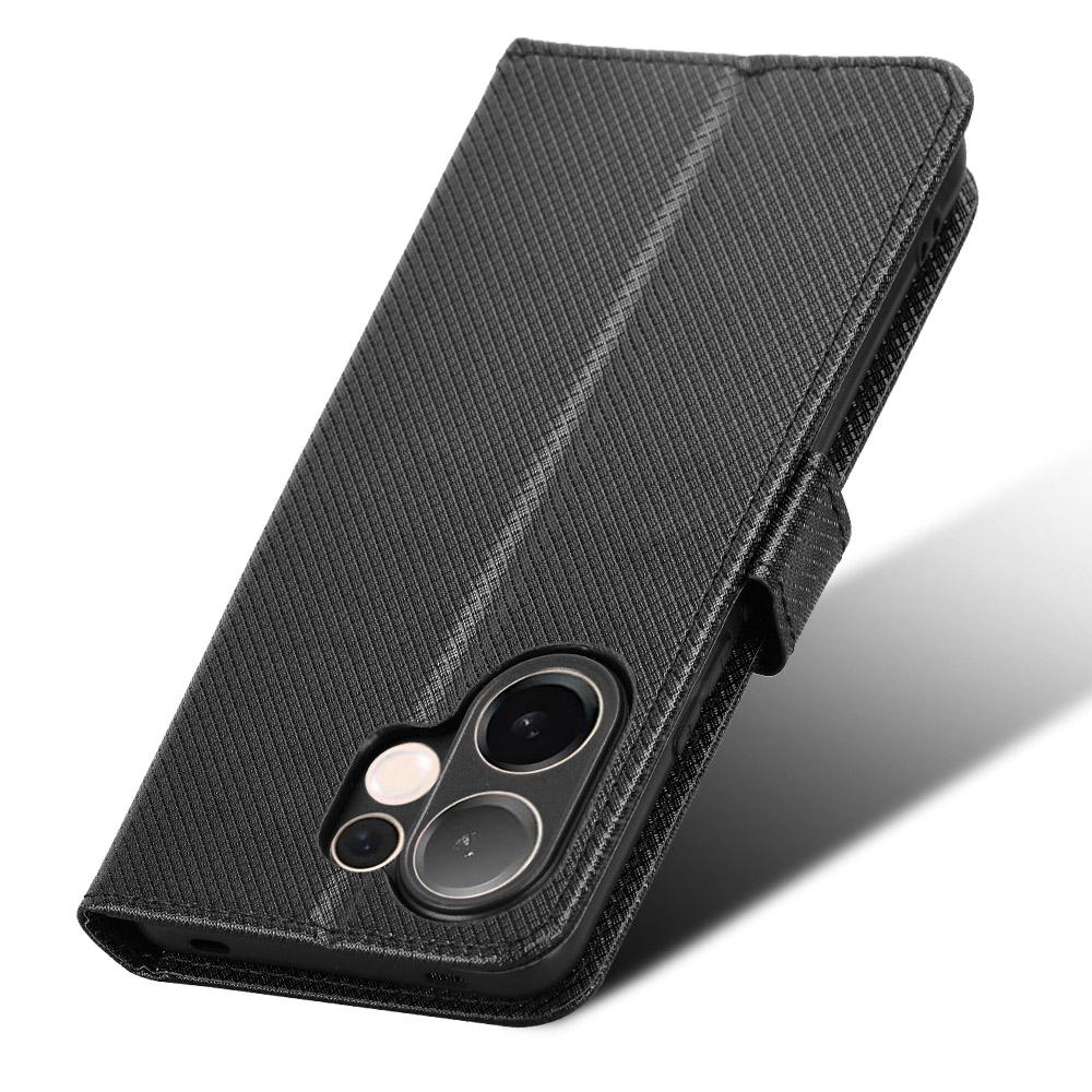 For Vivo V60 5G Leather Wallet Case with Strap Diamond Texture Phone Cover