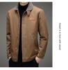 Men's Fleece-Lined Lambswool Jacket: Thick Cotton-Padded Outerwear for Autumn/Winter