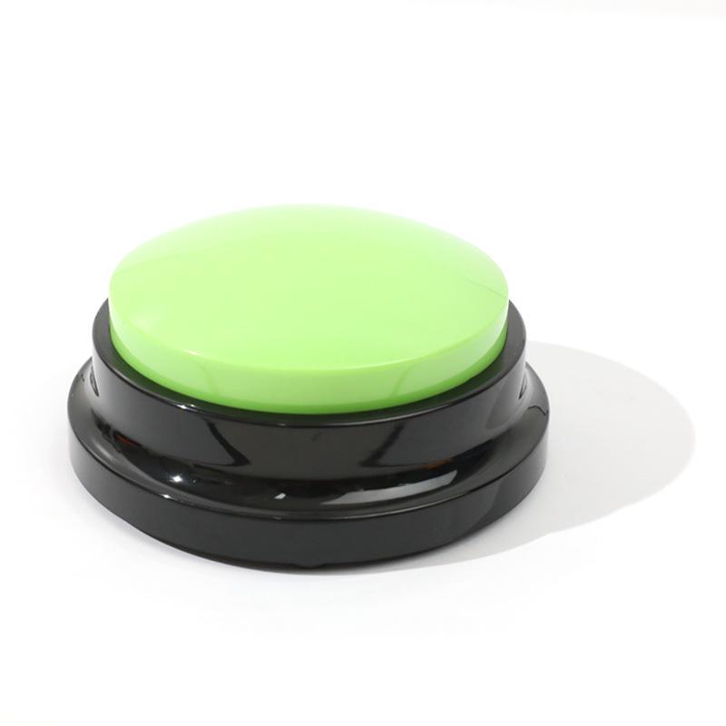 Pet Communication Button: Recordable Sound Training Bell for Dogs 8.8cm зелёный