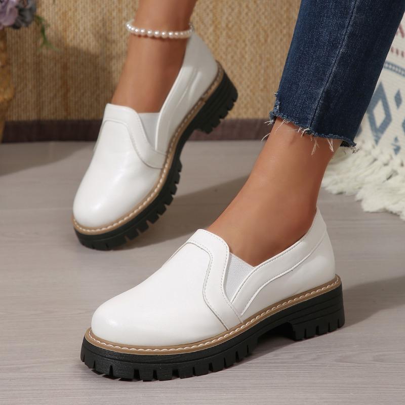Brand Shoes Female Slip-on Women's High Heels Fashion Round Toe Office and Career New Plus Size Best Seller High Heels
