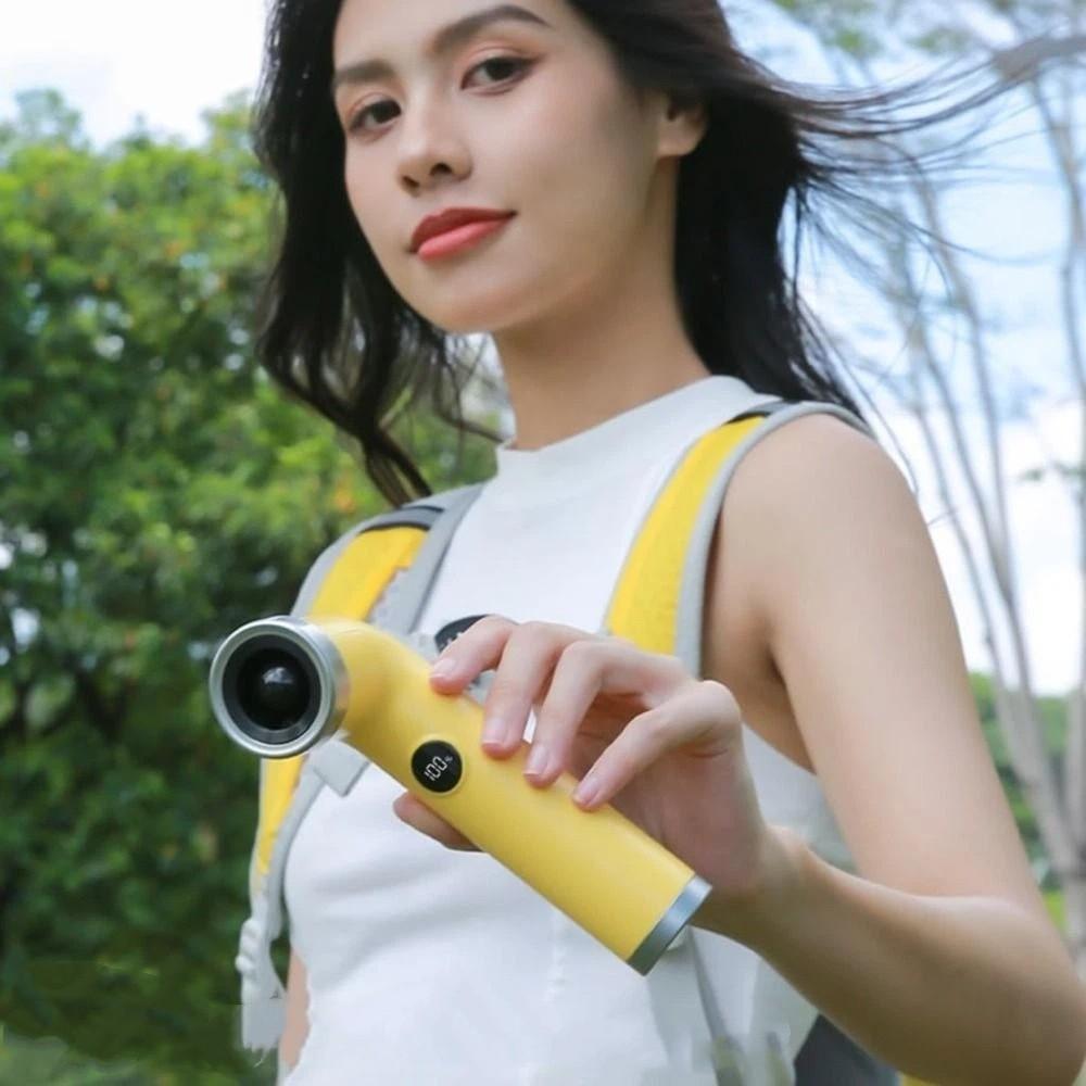 Digital Screen Bladeless Handheld Hair Dryer Curved Design High-Speed Turbine Fan  Children Use