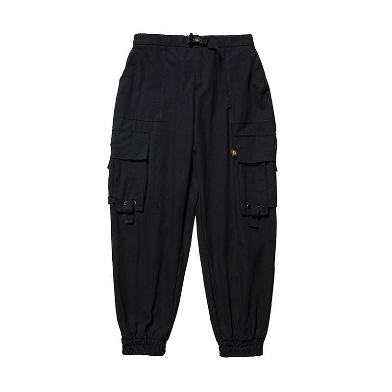 Pantaloni sportivi da strada hip-hop larghi da uomo nuovi con pantaloni cargo con tasche multiple