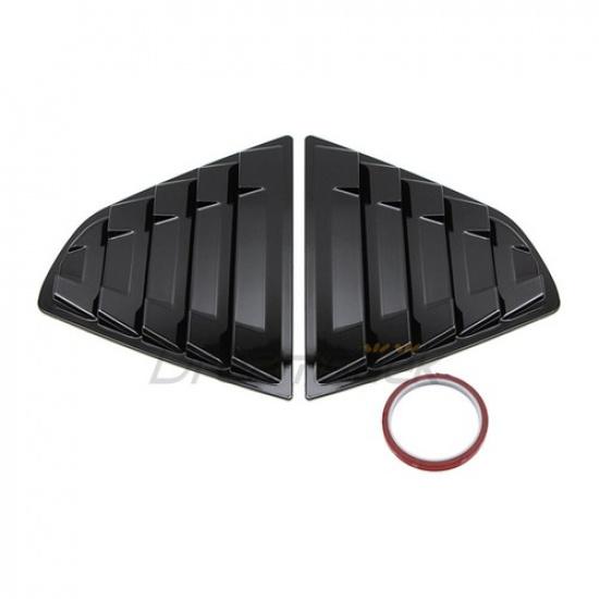 Rear Side Window Louver Cover for Toyota Camry 2018  -2024 Glossy Black