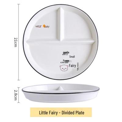 Ceramic Divided Portion Control Plate