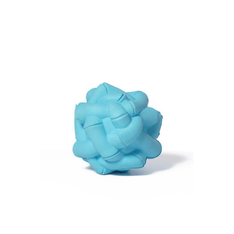 Natural Rubber Teething and Chewing Puppy Toy Ball That Won't Break, Interactive Training Eco-friendly Pet Toy