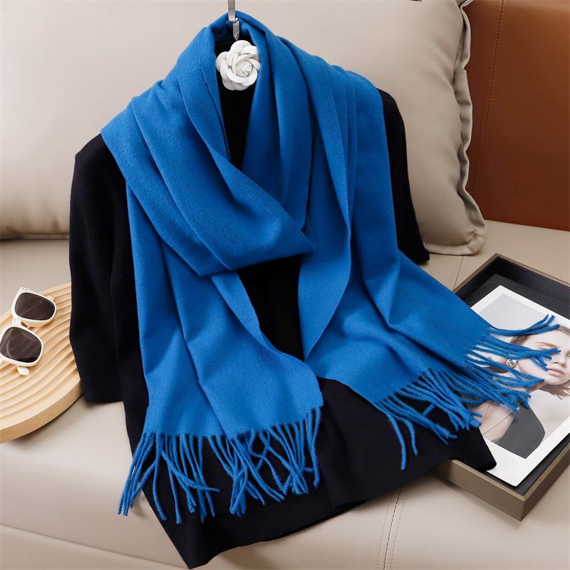Winter Solid Scarf Women Cashmere Soft Warm Scarves Hijab Female Long Headband Shawl Wrap Bandana Foulard Echarpe Poncho Stoles