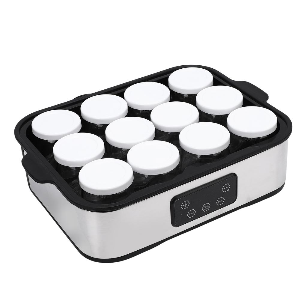 Electric Yogurt Maker Machine 0 48h Timer Automatic Yogurt Making Machine Constant Temperature with 12 Pcs 180ml Cups