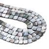 Wholesale Gray Natural Shell Beads Gray Mother of Pearl Bead Square Slice Shape Shell Charm for DIY Neckalce Earrings Jewelry