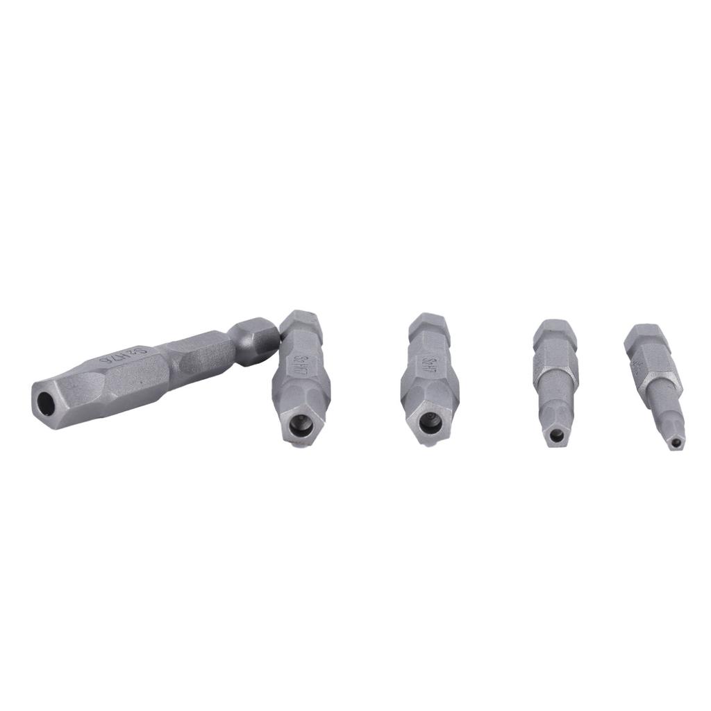 5 Pcs Magnetic Pentagonal Bits Magnetic Wrench Drill Bit Set Durable Head Screwdriver Bit for