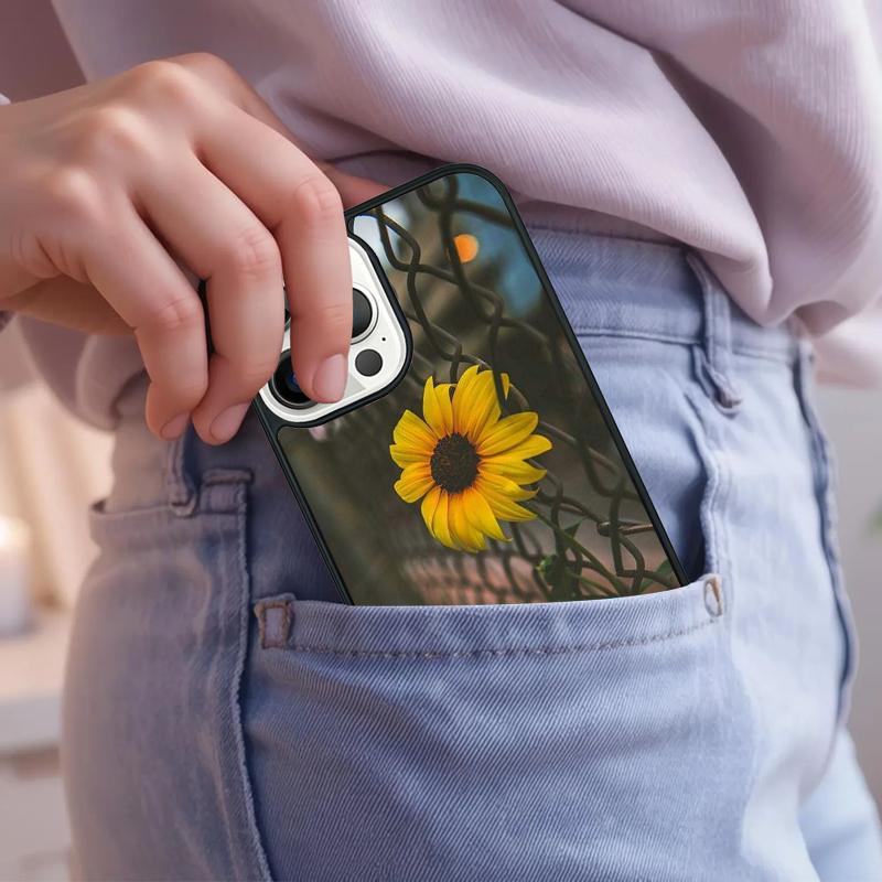 Peony Sunflowe Rose Daisy Plants Flower Phone Case For iPhone 17 Air 15 16e 14 13 Pro Max Coque 12 11 Pro Max PLUS cover