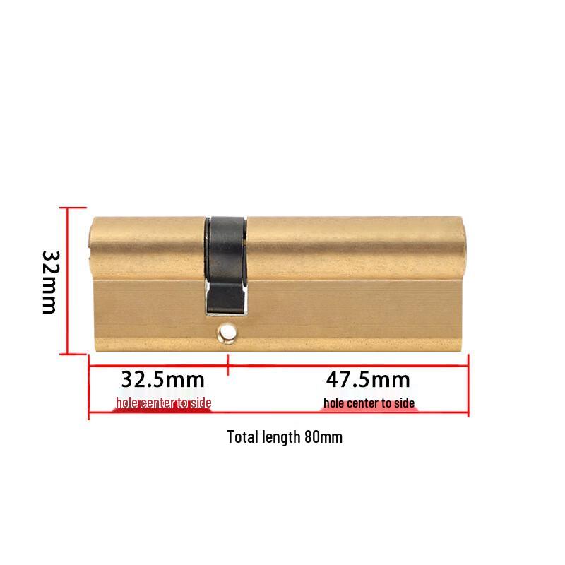 Huilaida Double-Open Copper Lock Cylinder