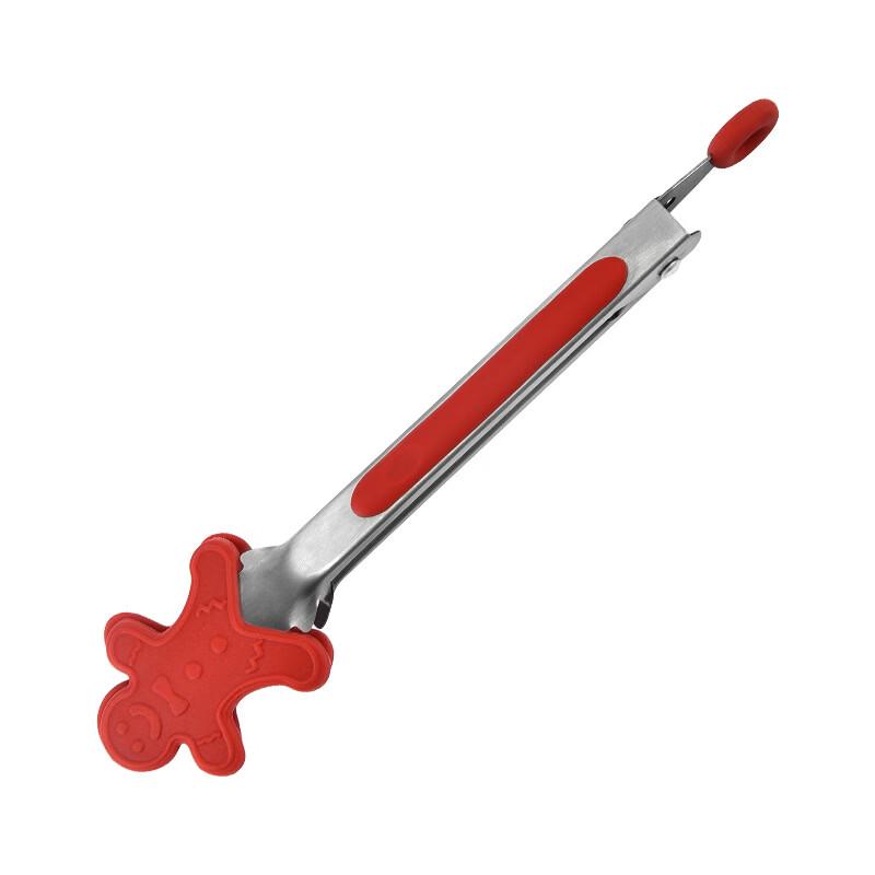 Wotu Christmas Mini Baking Silicone Food Tongs