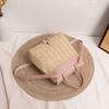 Versatile Bag PU Leather Straw Backpack Retro Design Vintage Style Woven Backpack Elegant Look Luxury Satchel Bag Bobo Style