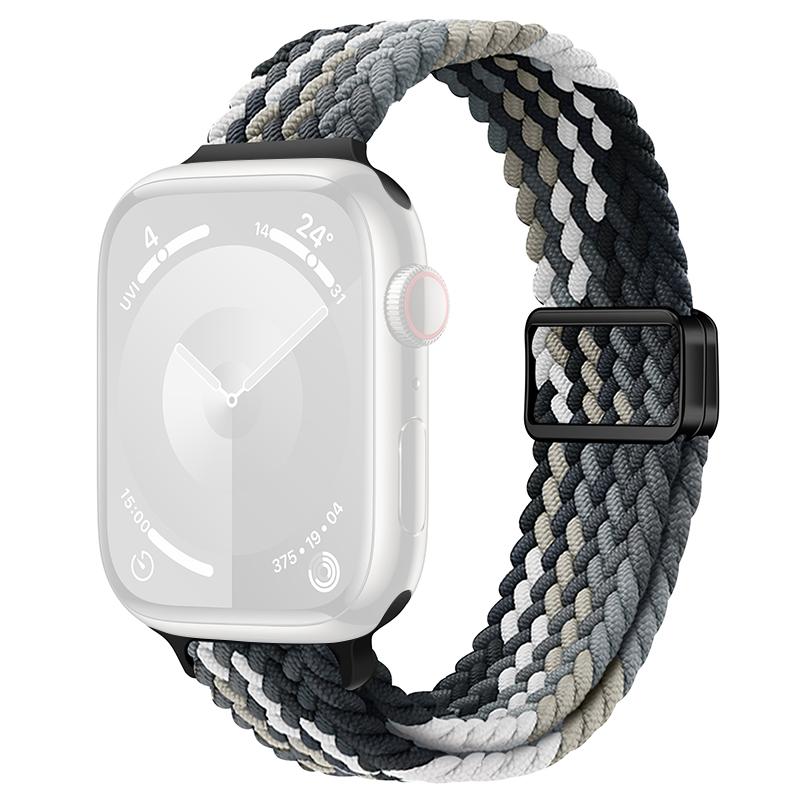 For Apple Watch 10 46mm/Ultra 2/Ultra 49mm/9 8 7 45mm/SE (2023) SE (2022) SE 6 5 4 44mm/3 2 1 42mm Watch Strap Braided Nylon Band