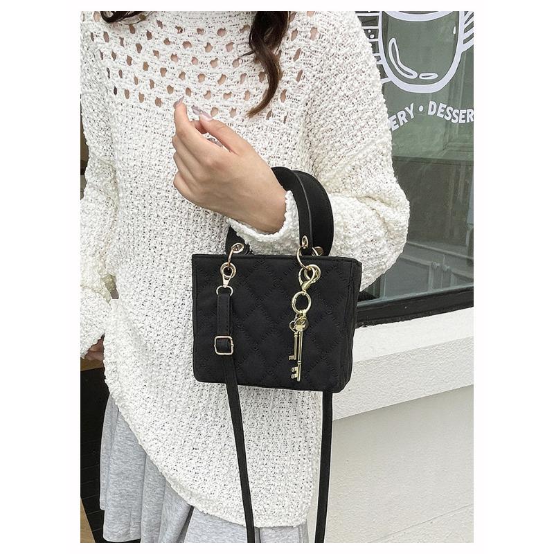 Chic Diamond Quilted Faux Leather Shoulder Bag for Women, Vintage Style Crossbody Hobo Purse, Soft Texture Handbag