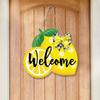 Summer Woods Sign Lemon Wood Hangings Sign Festival Welcoming Wall and Door Summer Decors Gift for Familys Friend