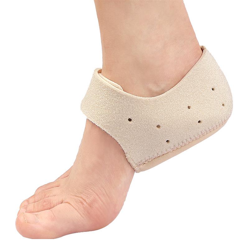 Adjustable Gel Heel Protector Sleeve - Soft, Breathable, and Warm Velcro Heel Pad