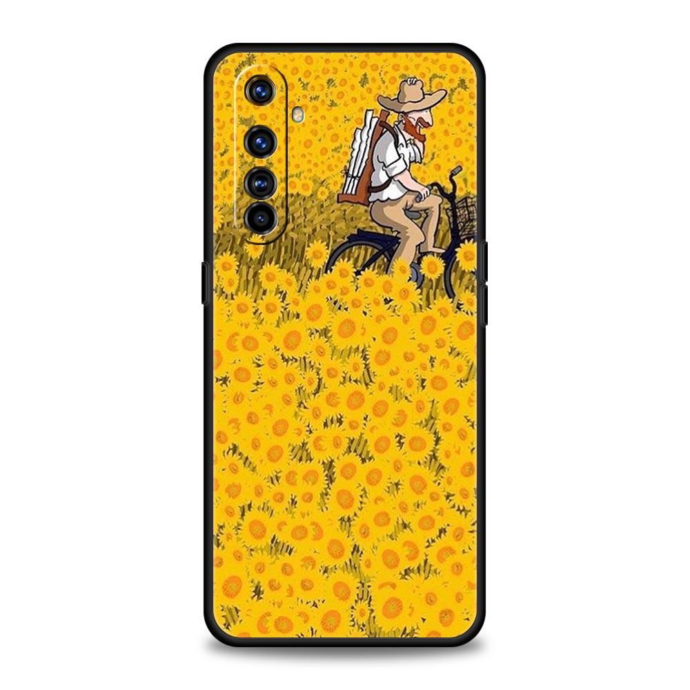 Aesthetic Sunflower For Realme GT Neo 2 3 3T Phone Case For Realme 11 10 9 8 5G 7 6 GT2 Pro Plus C21 C11 C25 C35 Silicone Cover