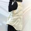 Vest for Women Down Winter Thickened Sweater Sleeveless Tops Vest Oversize Casual Solid Color Vest