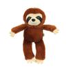 Cozy Brown And Light Gray Plush Sloth Doll For Keychains And Bag Accessories