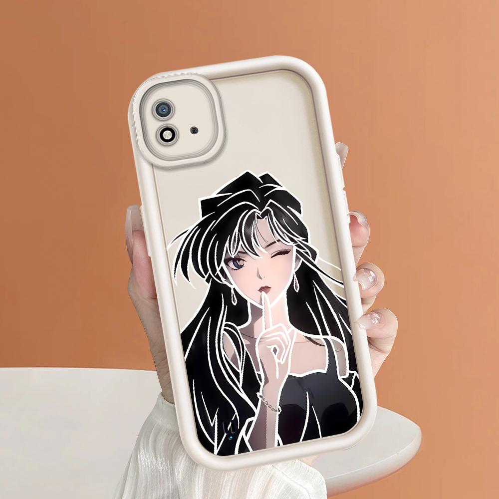 Soft Silicone Square Ladder Printing Pattern Phone Casing Full Cover Camera Shockproof Protection Rubber Case for OPPO Realme