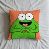 Frog Cushion Cover Soft Case For Sofa Living Room Green Home Comfortable Office Decor Protective Funny Cute Pillow Covers