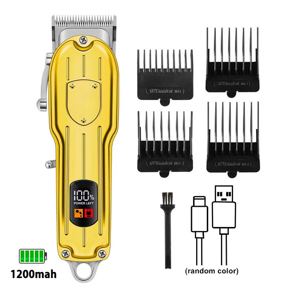 Pet Hair Clipper for Dogs and Cats, USB Rechargeable Electric Trimming Set, Cordless Dog Shaver, Low Noise Animal Trimme