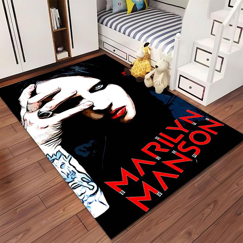 Dark Style Portrait Art Carpet suitable as a non-slip mat for the living room or bedroom sofa