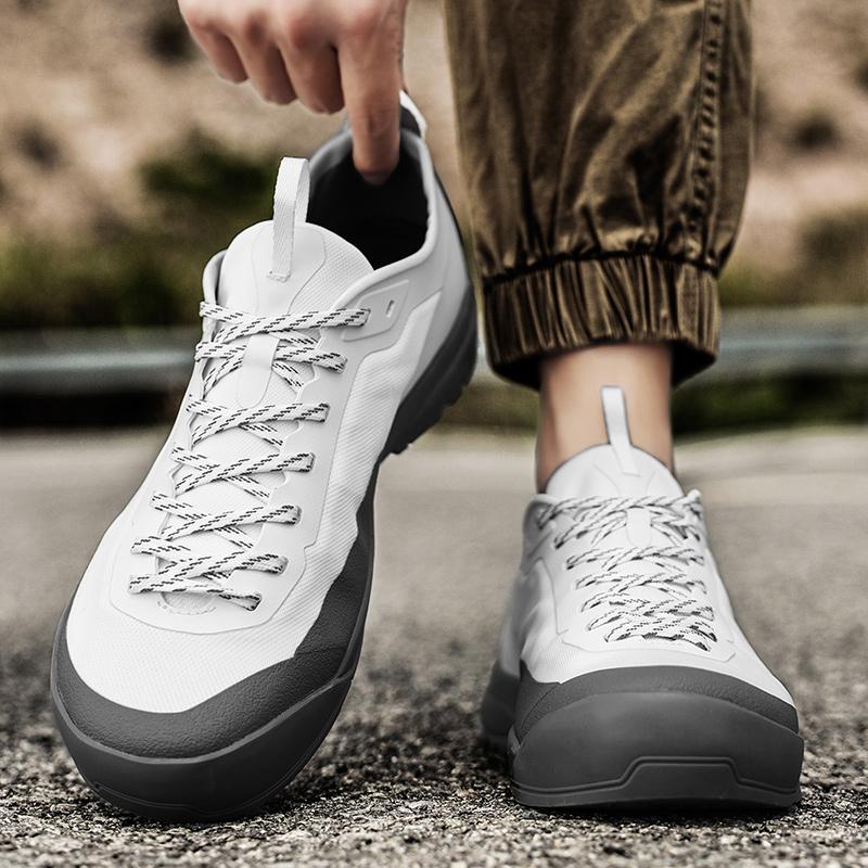 Fashion Comfortable Outdoor Footwear Men's Mesh Lace-Up Casual Shoes Lightweight Walking Sneakers for Men Fashion Athletic Running Shoes