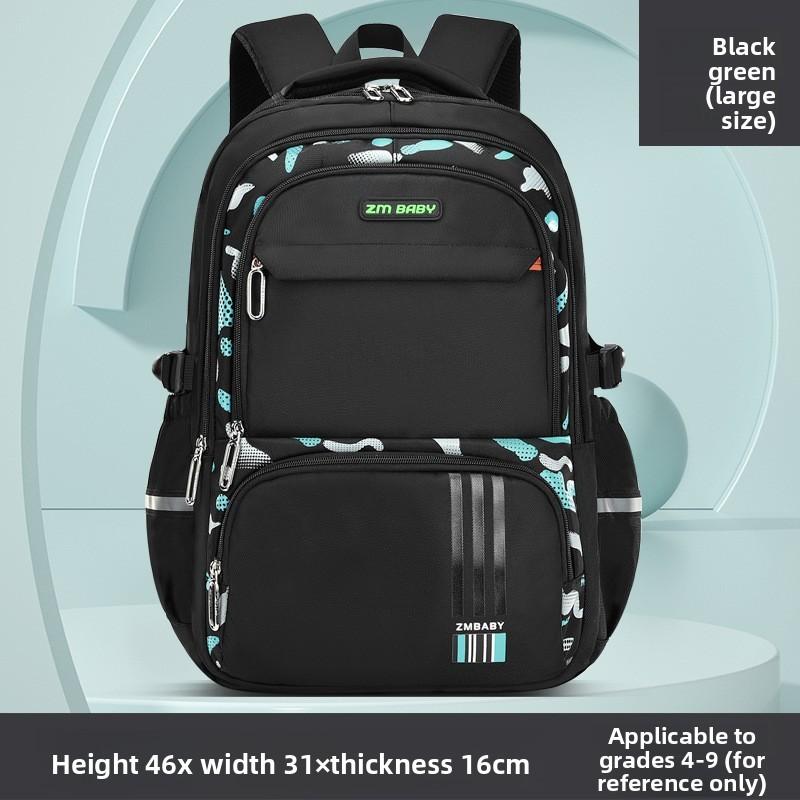 Kids School Backpack With Letter Print And Ultralight Nylon For Boys Grades 34