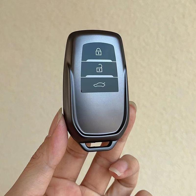 Tpu Car Key Case Cover Shell Fob For Toyota Chr Hilux Fortuner Land Cruiser 200 Camry Corolla Crown Rav4 Highland Key Chain