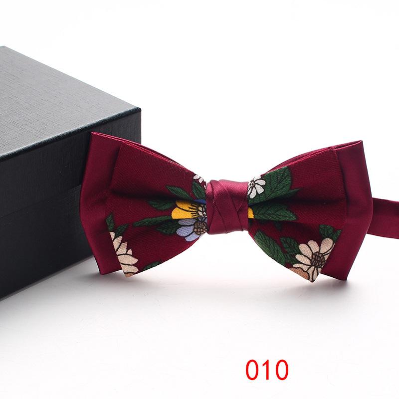 Shuangpin Men'S Bow Tie Business Trend Color Weaving Jacquard Suit Accessories Retro Bow Tie